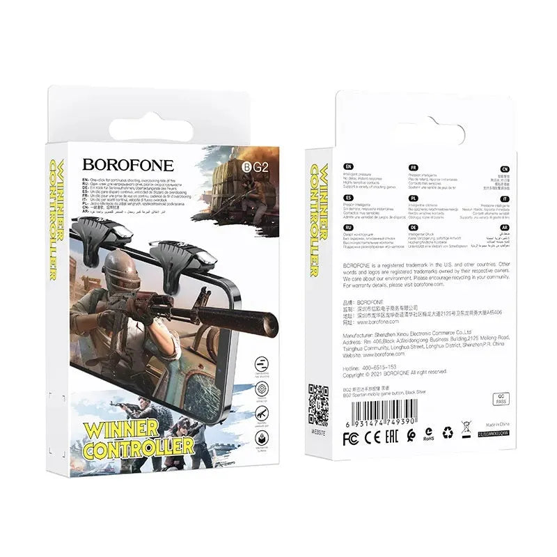Botones Gaming Borofone BG2 Spartan para Celulares - Negro
