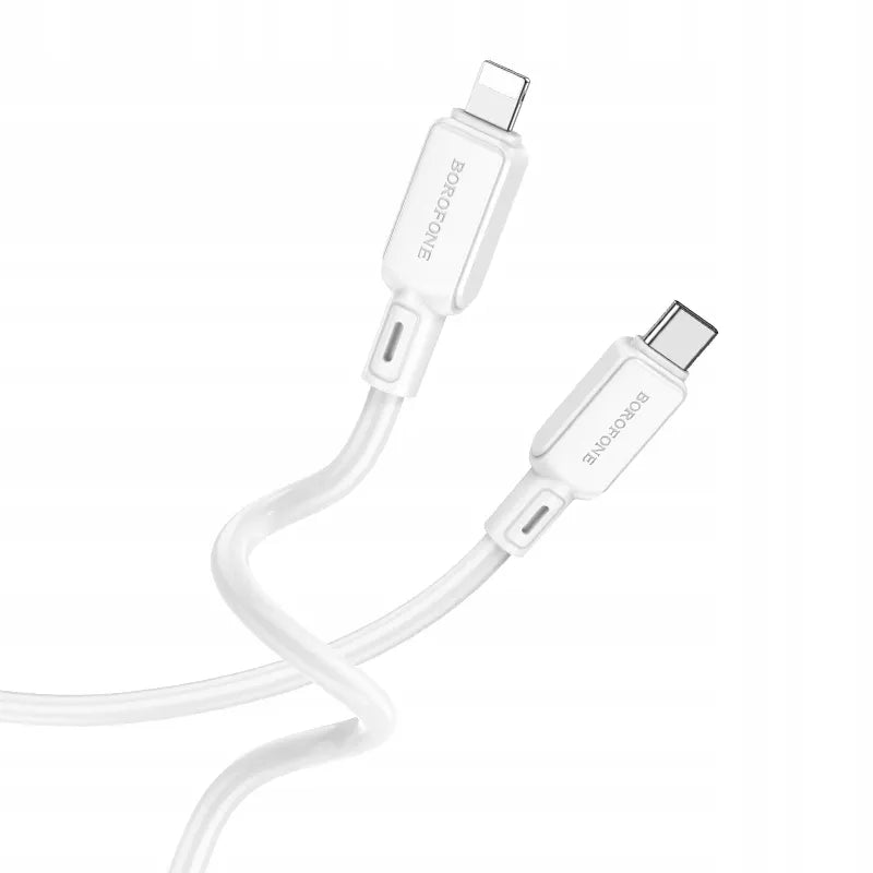 Cable Borofone BX94 de USB-C a Lightning 1m - Blanco