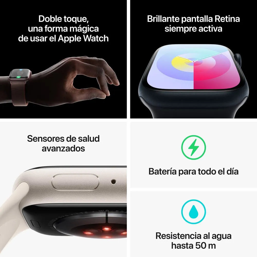 Apple Watch Series 9 semi nuevo (GPS) - Rosa (no incluye correa)