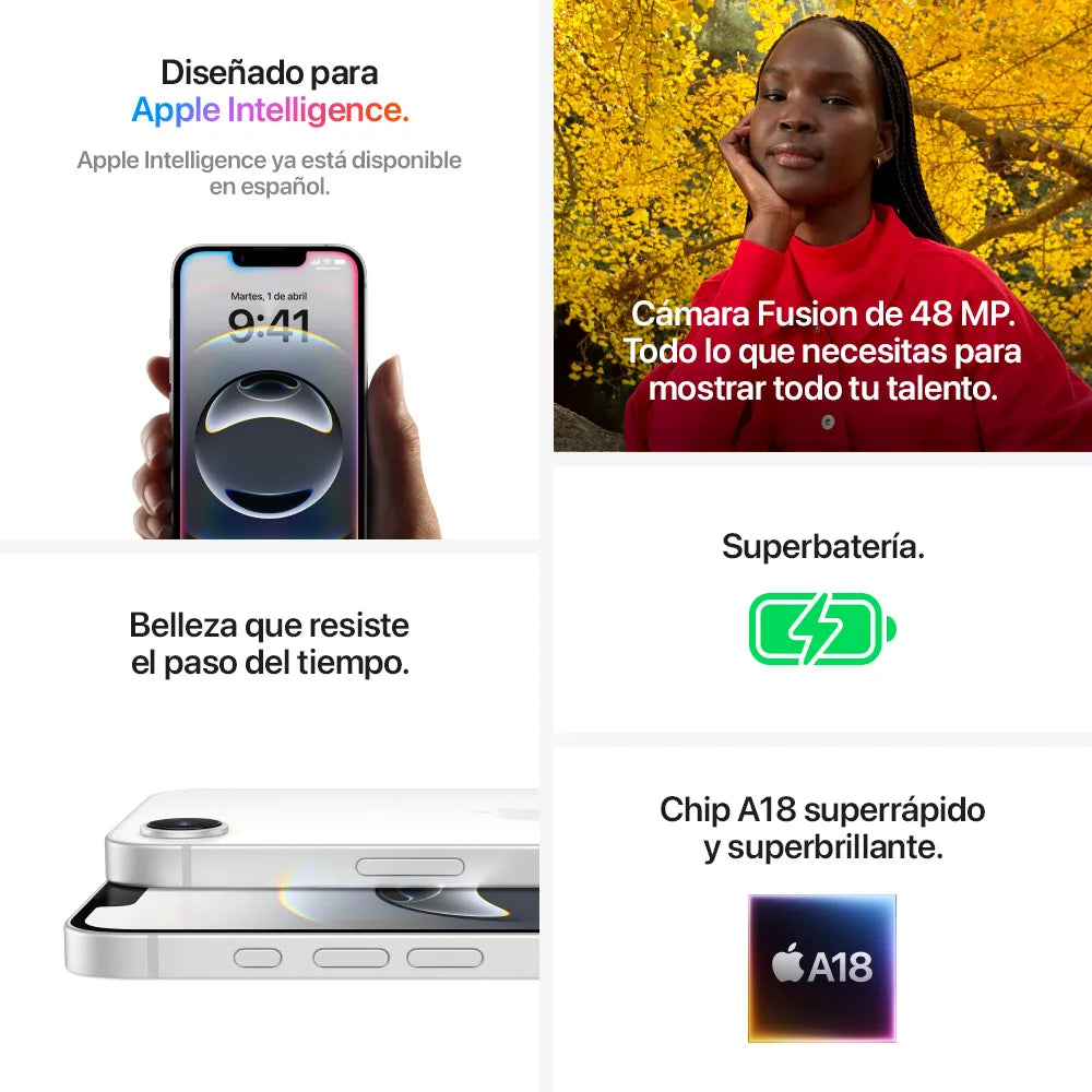 Caracteristicasn iPhone 16e - Nixblix Peru