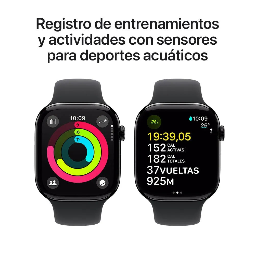 Apple Watch Series 10 semi nuevo (GPS) - Negro (no incluye correa)