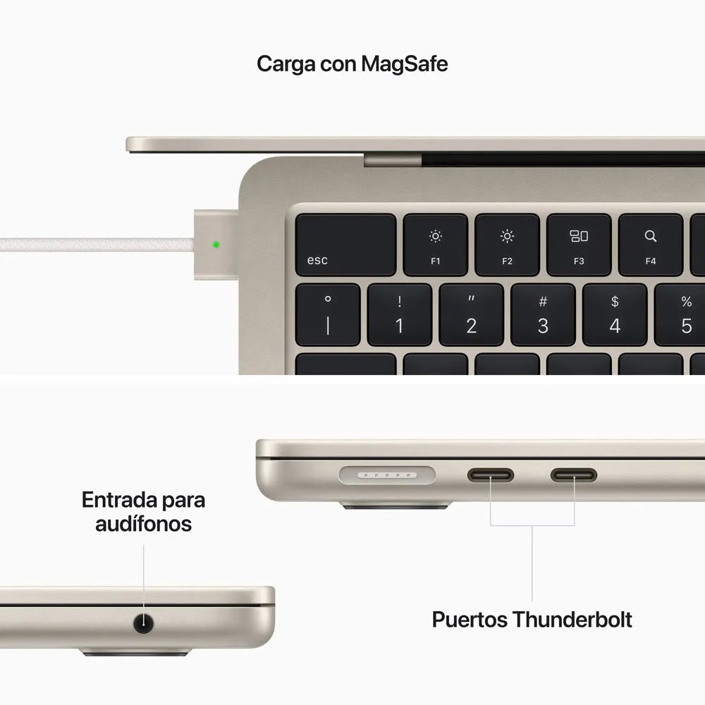 MacBook Air 13 Chip M2 semi nuevo - Blanco estrella