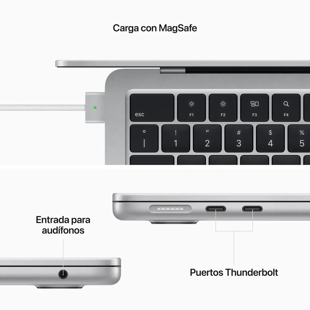 MacBook Air 13 Chip M2 semi nuevo - Plata