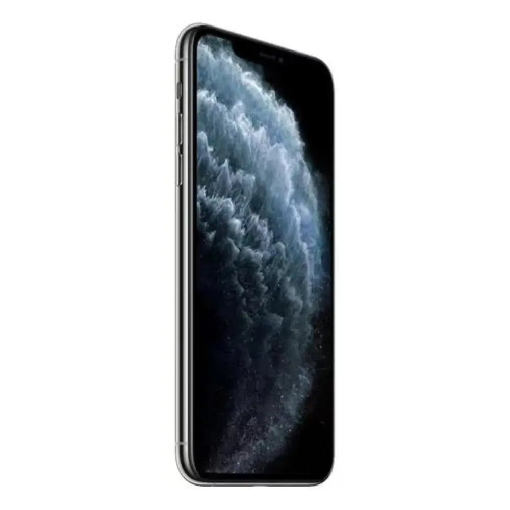 iPhone 11 Pro semi nuevo color plata vista lateral - Nixblix Peru #Color_Plata