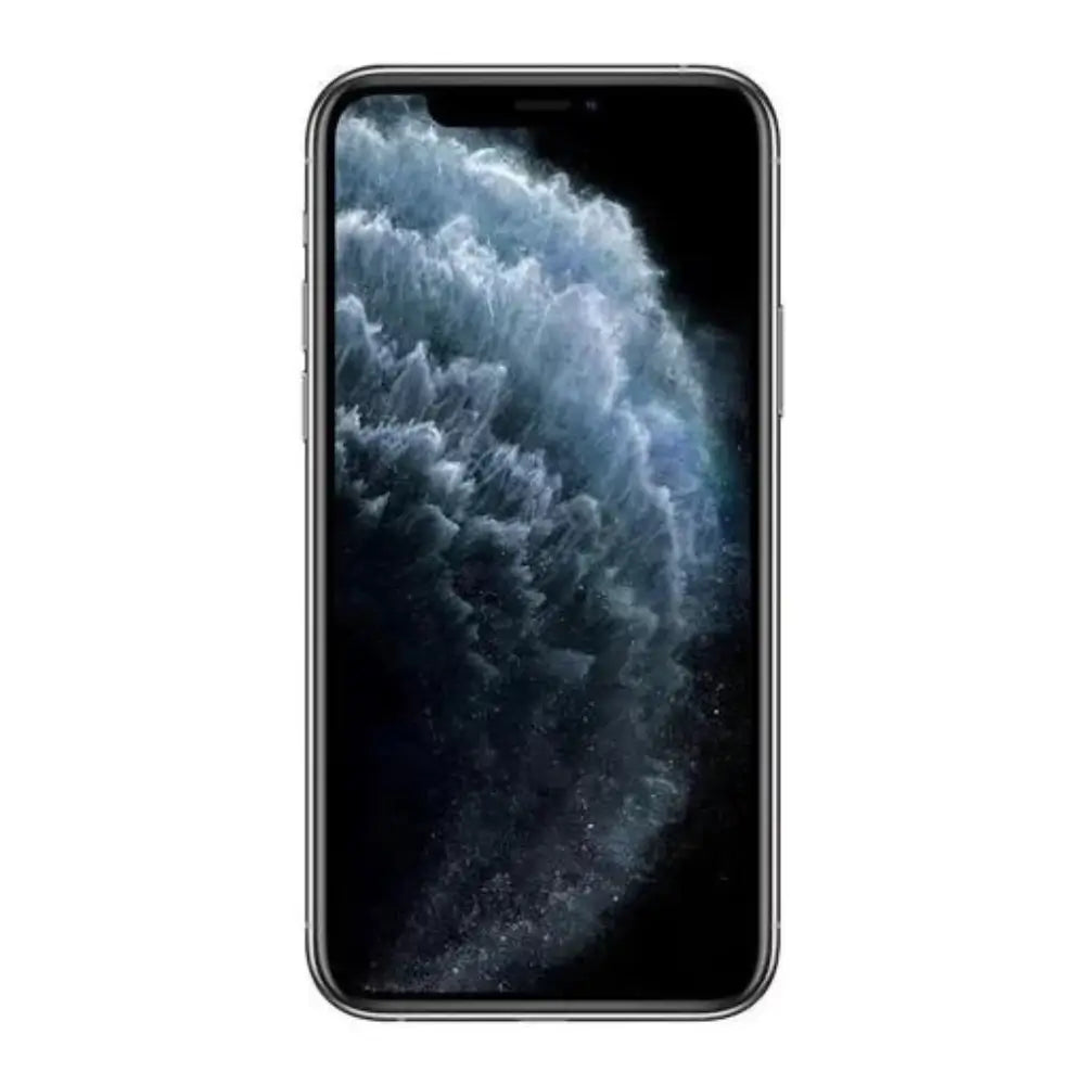 iPhone 11 Pro semi nuevo color plata, vista pantalla frontal – Nixblix Peru #Color_Plata