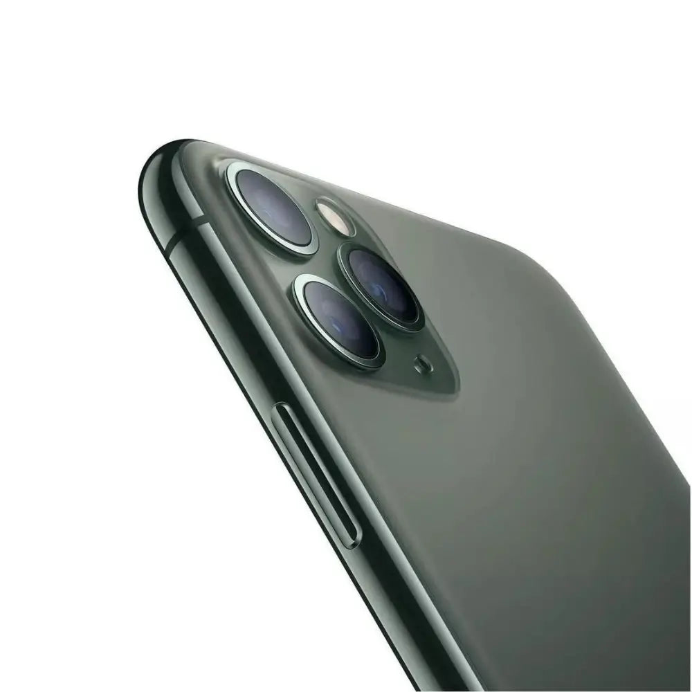 iPhone 11 Pro semi nuevo color verde medianoche vista camera lateral - Nixblix Peru #Color_Verde Medianoche