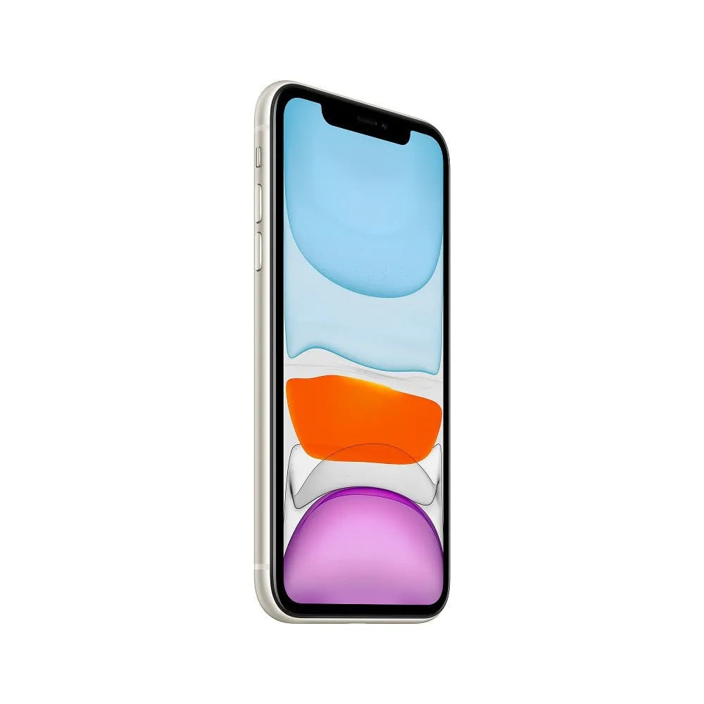 iPhone 11 semi nuevo color blanco, vista lateral – Nixblix Peru #Color_Blanco