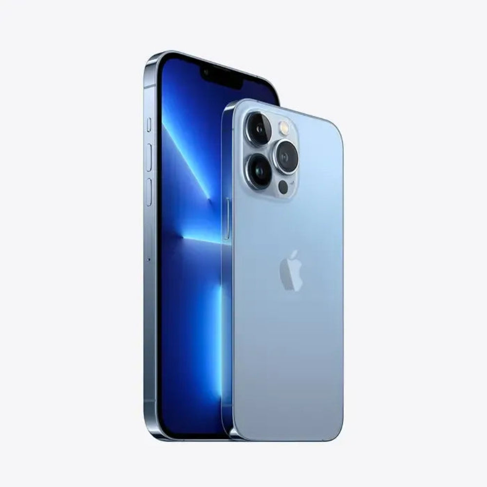 iPhone 13 Pro Max semi nuevo color azul sierra vista lateral - Nixblix Peru #Color_Azul Sierra
