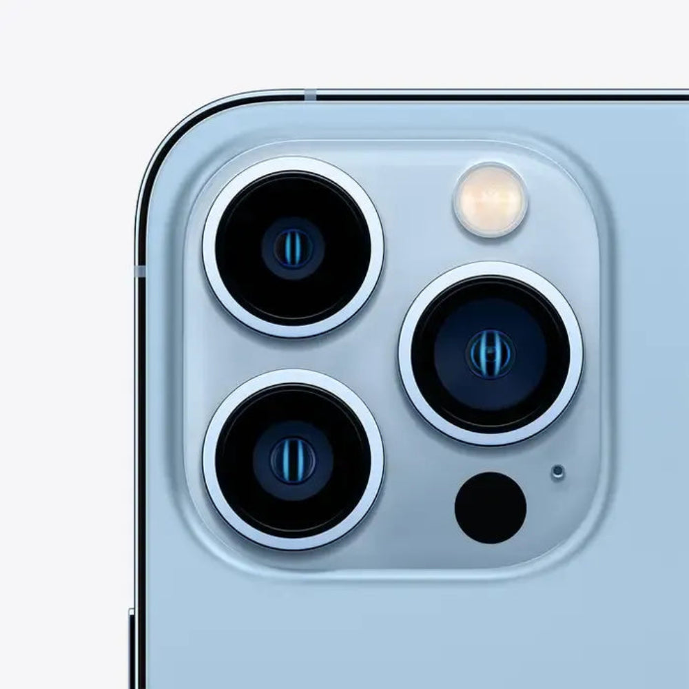 iPhone 13 Pro semi nuevo color Azul Sierra, vista cámara trasera – Nixblix Peru #Color_Azul Sierra