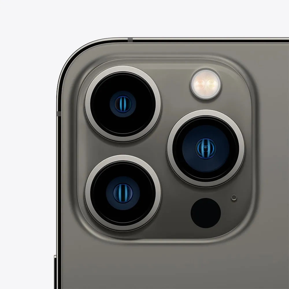 iPhone 13 Pro semi nuevo color Gráfito, vista cámara trasera – Nixblix Peru #Color_Grafito