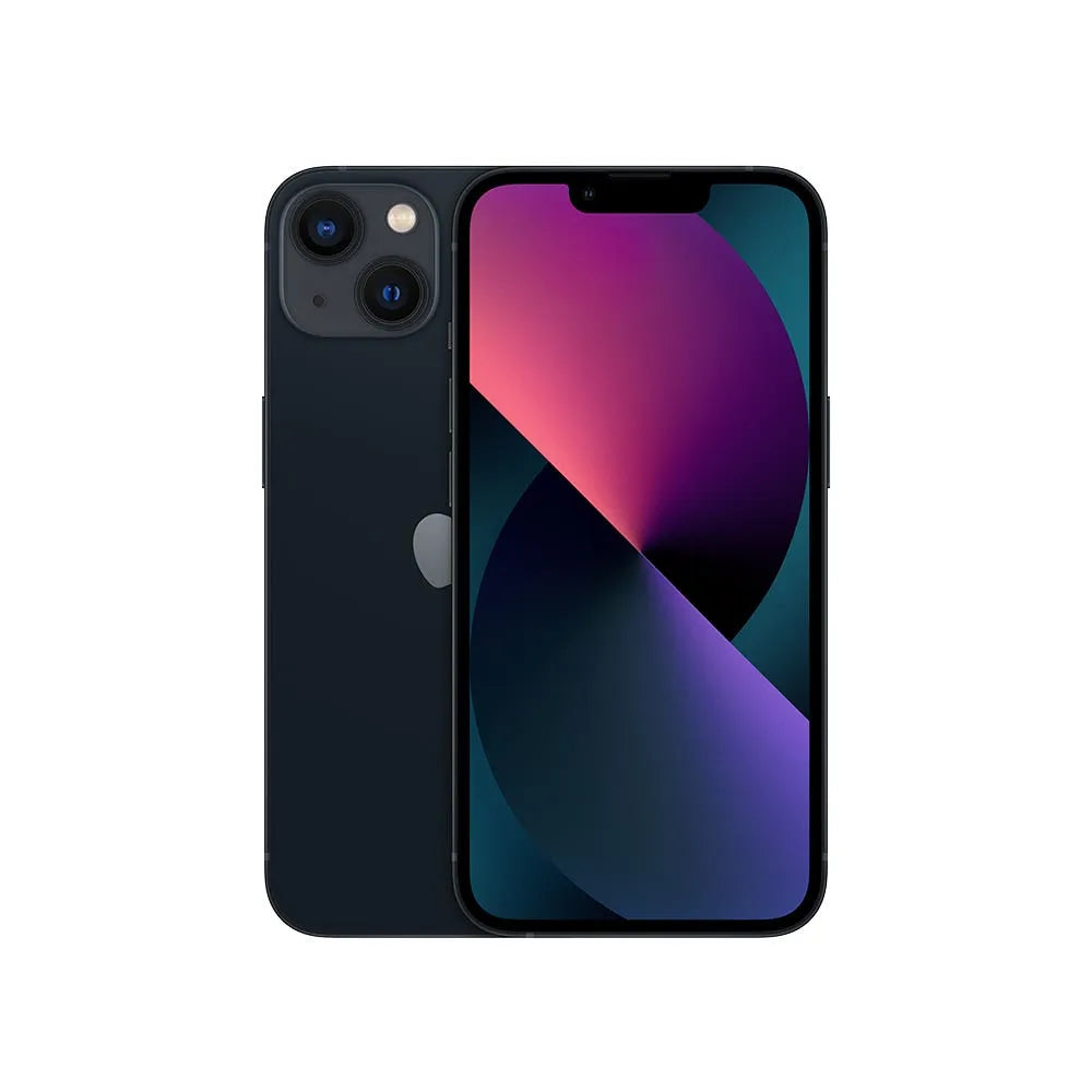 iPhone 13 semi nuevo color medianoche, vista frontal – Nixblix Peru #Color_Medianoche