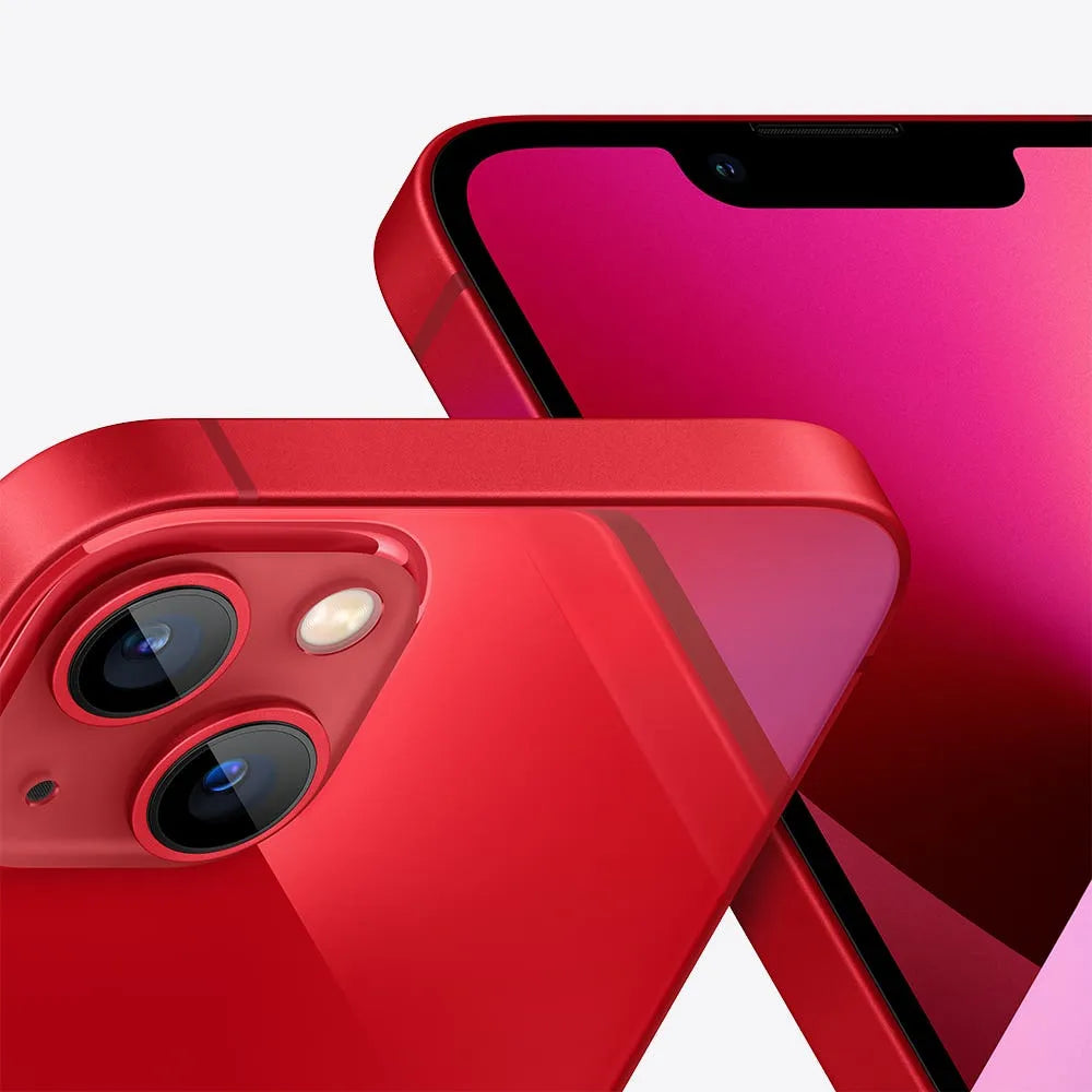 iPhone 13 semi nuevo color rojo, vista lateral frontal y trasera – Nixblix Peru #Color_Rojo