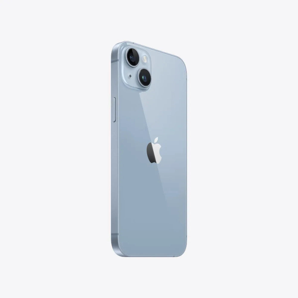 iPhone 14 Plus semi nuevo color azul, vista lateral – Nixblix Peru #Color_Azul
