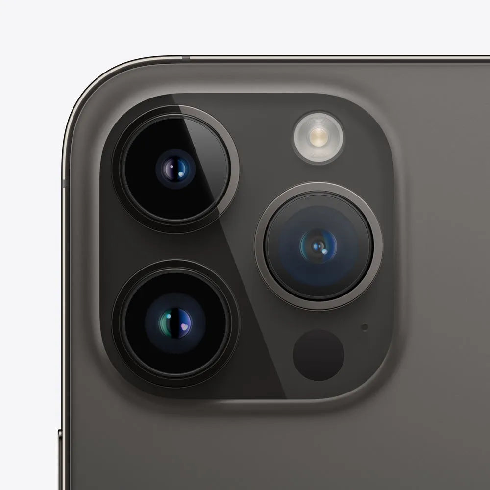 iPhone 14 Pro Max semi nuevo color Negro Espacial, vista cámara trasera – Nixblix Peru #Color_Negro Espacial