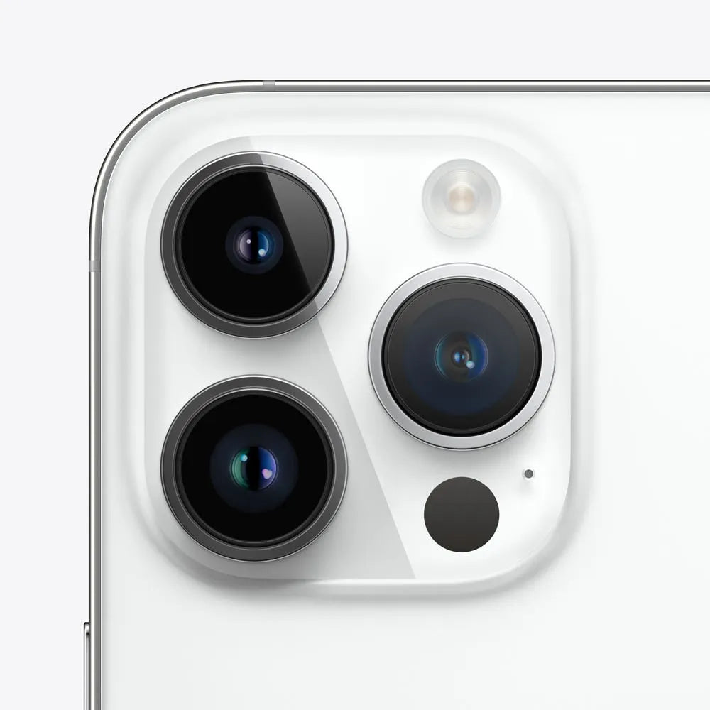 iPhone 14 Pro semi nuevo color plata, vista camara trasera – Nixblix Peru #Color_Plata