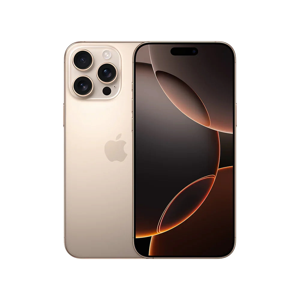 iPhone 15 Pro Max semi nuevo color titanio del desierto, vista frontal – Nixblix Peru #Color_Titanio del Desierto