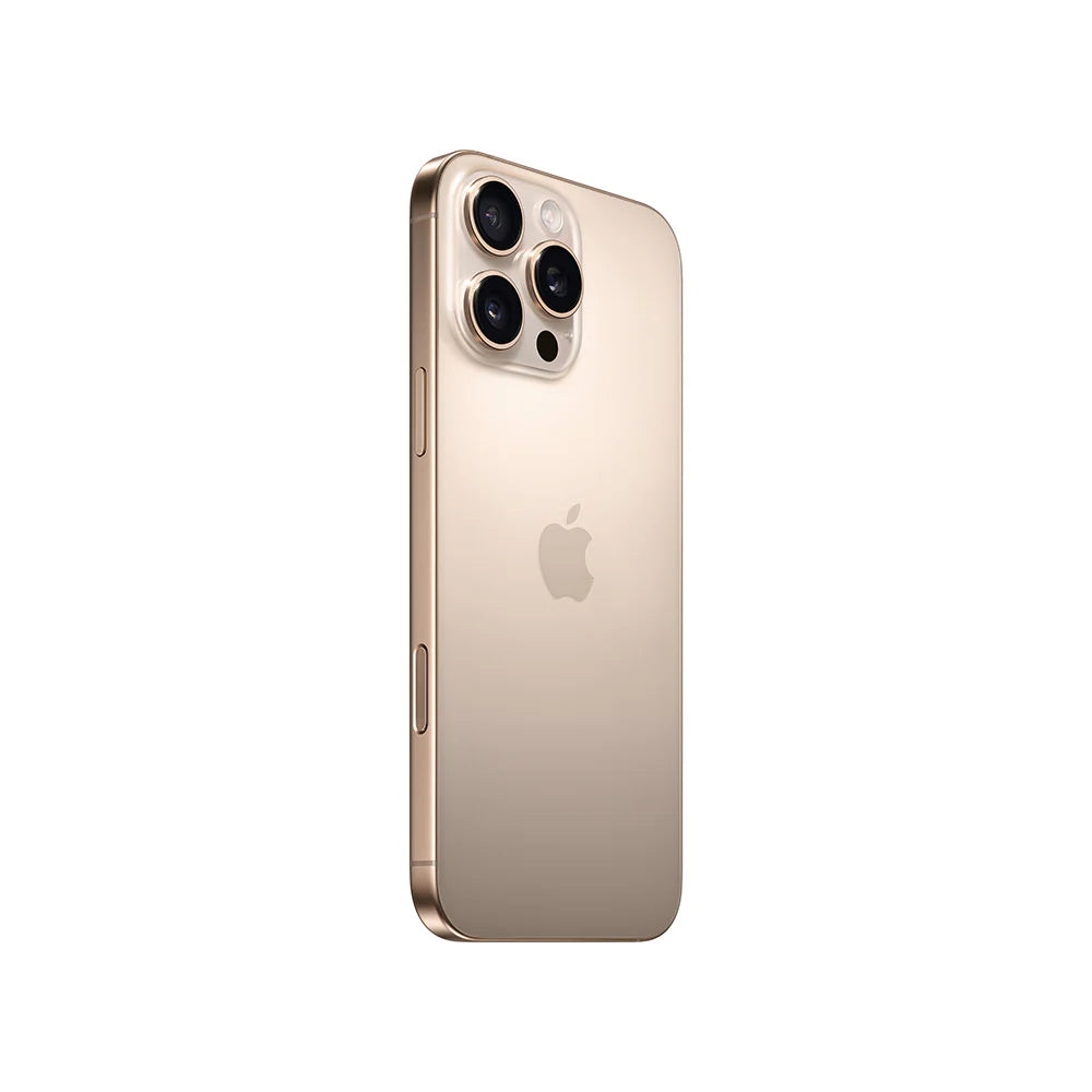 iPhone 15 Pro Max semi nuevo color titanio del desierto, vista lateral – Nixblix Peru #Color_Titanio del Desierto