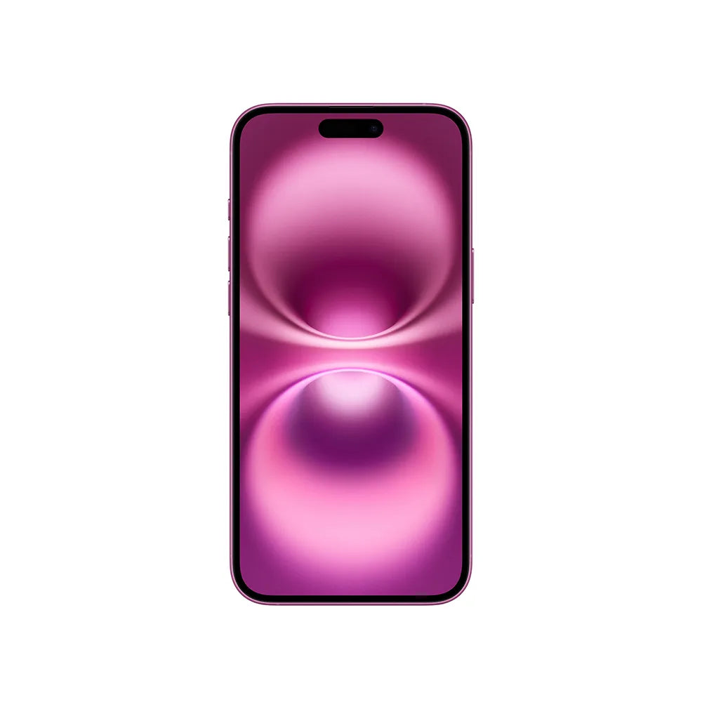 iPhone 16 Plus semi nuevo color rosa, vista pantalla frontal – Nixblix Peru #Color_Rosa