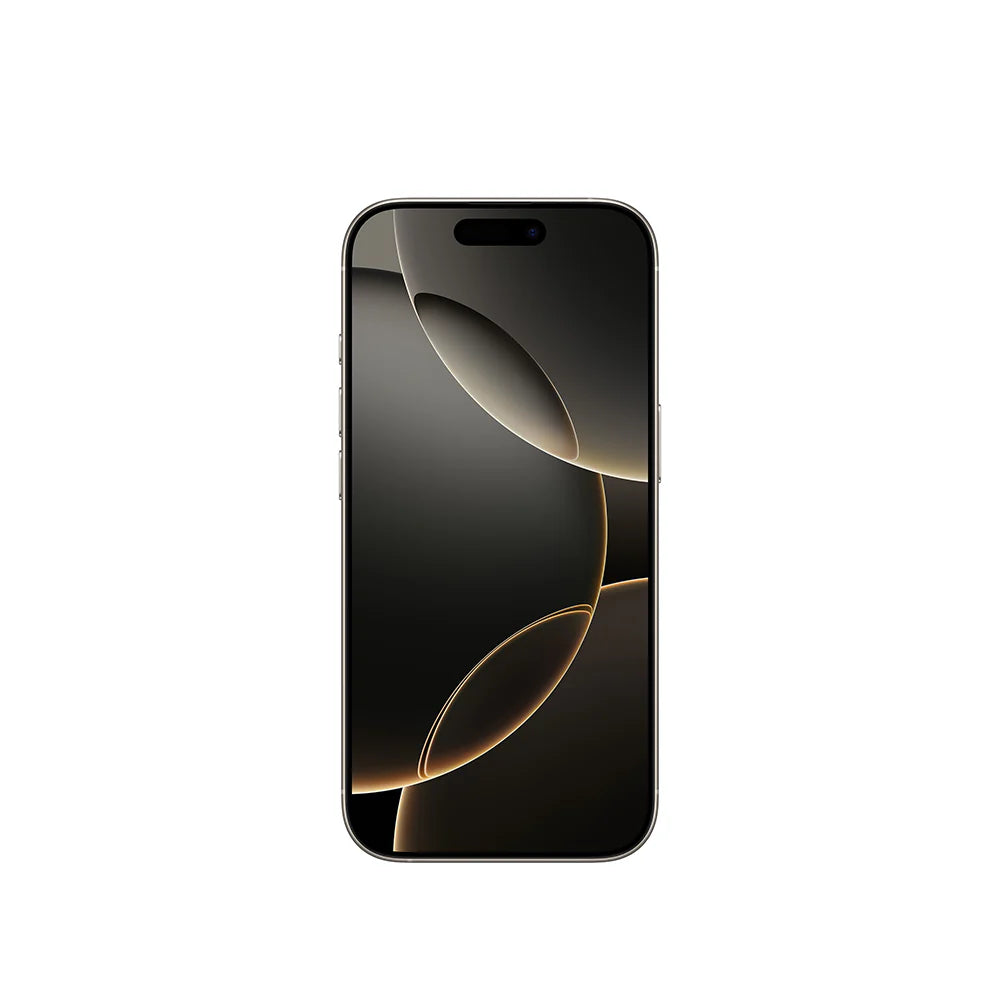 iPhone 16 Pro semi nuevo color titanio natural, vista pantalla frontal – Nixblix Peru #Color_Titanio Natural