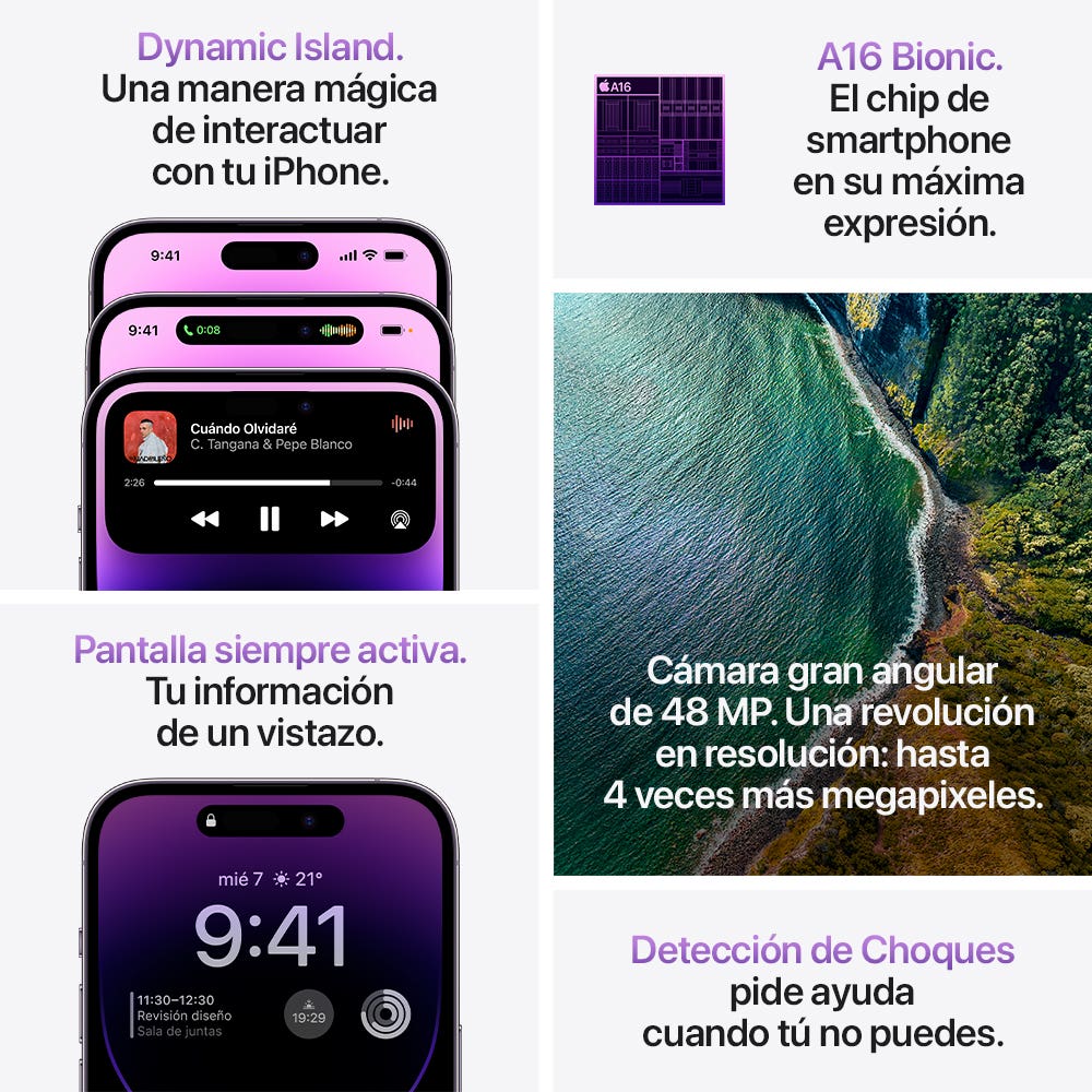 iPhone 14 Pro Max semi nuevo - Morado