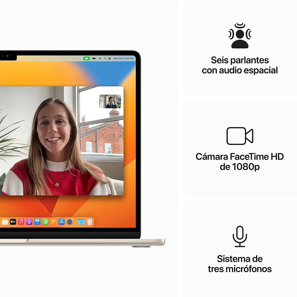 MacBook Air 15 Chip M2 semi nuevo - Blanco Estrella