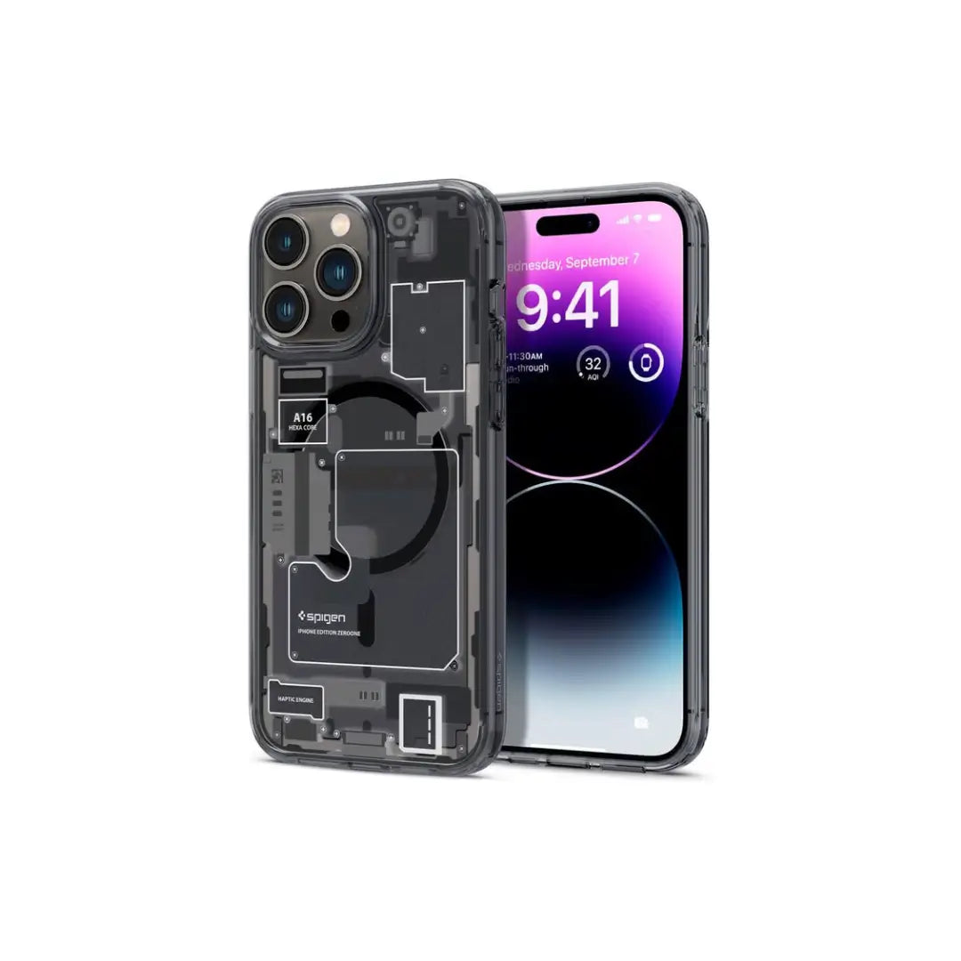 Case Spigen Ultra Hybrid Zero One con Magsafe para iPhone 13 Pro Max - Negro