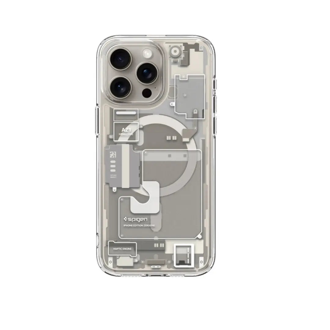 Case Spigen Ultra Hybrid Zero One con Magsafe para iPhone 14 Pro Max - Transparente