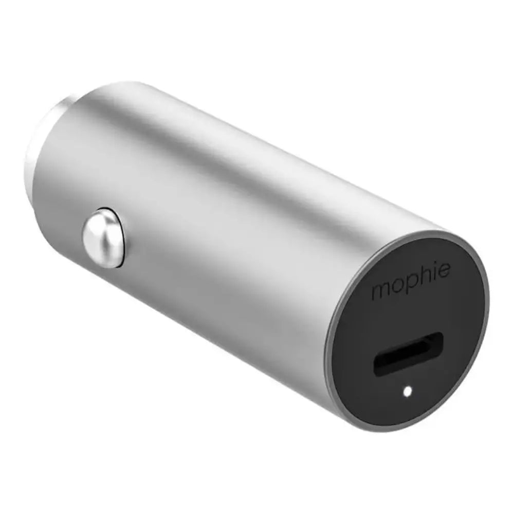 Cargador de carro Mophie USB-C 18W - Plata