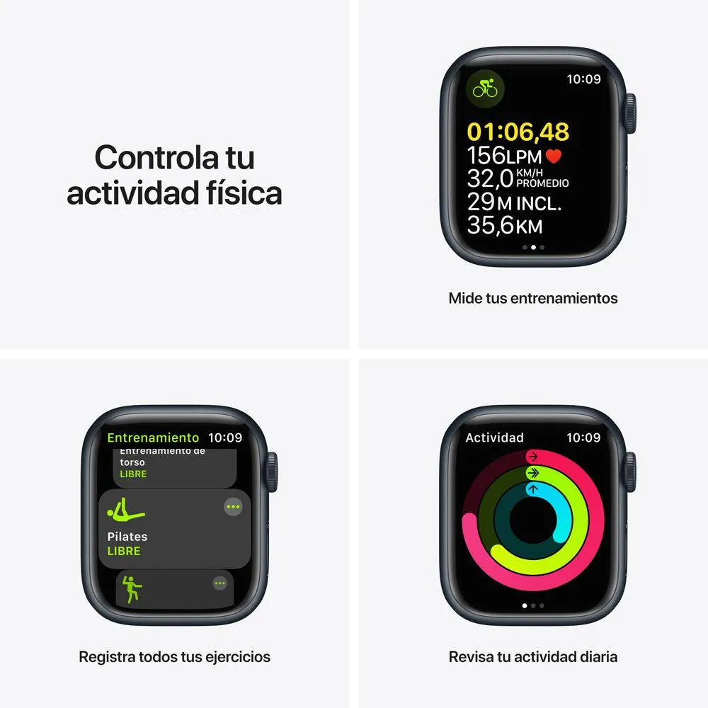 Apple Watch Series 7 semi nuevo (GPS + Cellular) - Medianoche (no incluye correa)