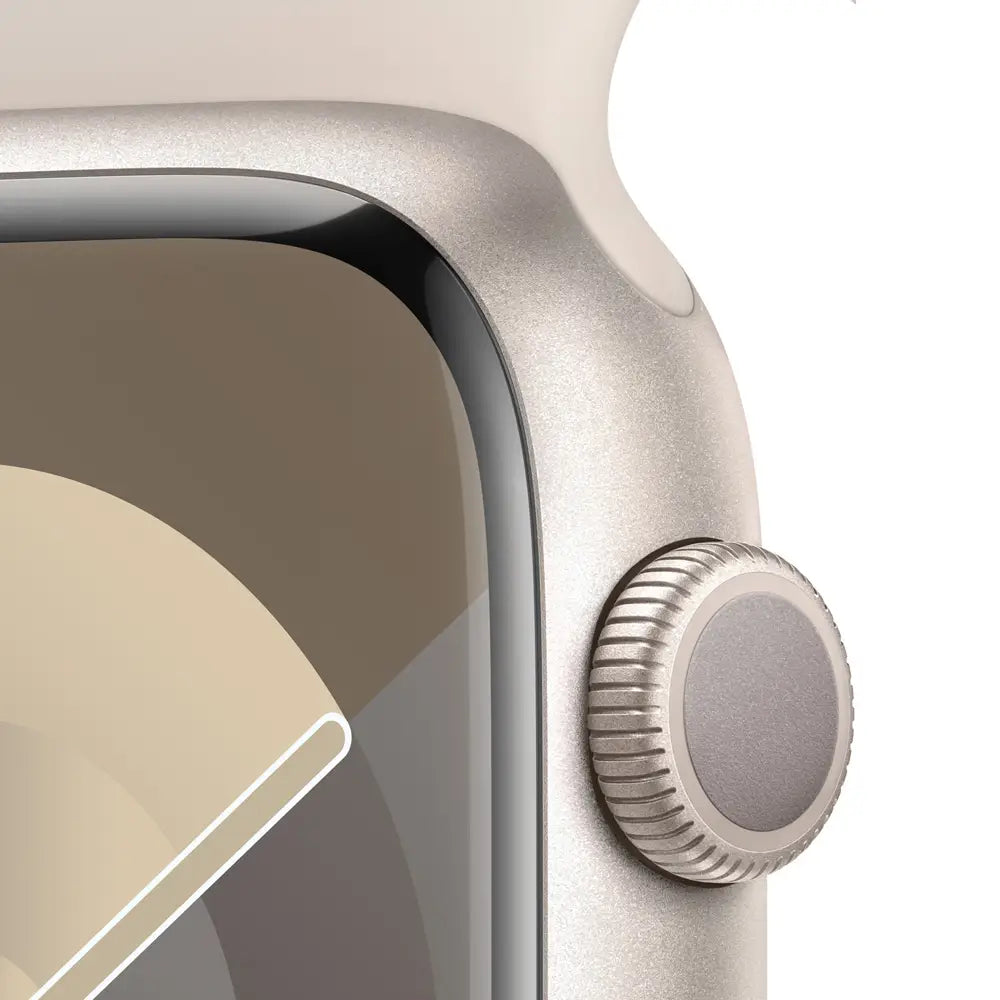 Apple Watch Series 9 semi nuevo,  vista boton lateral - Nixblix Perú #Color_Blanco Estrella