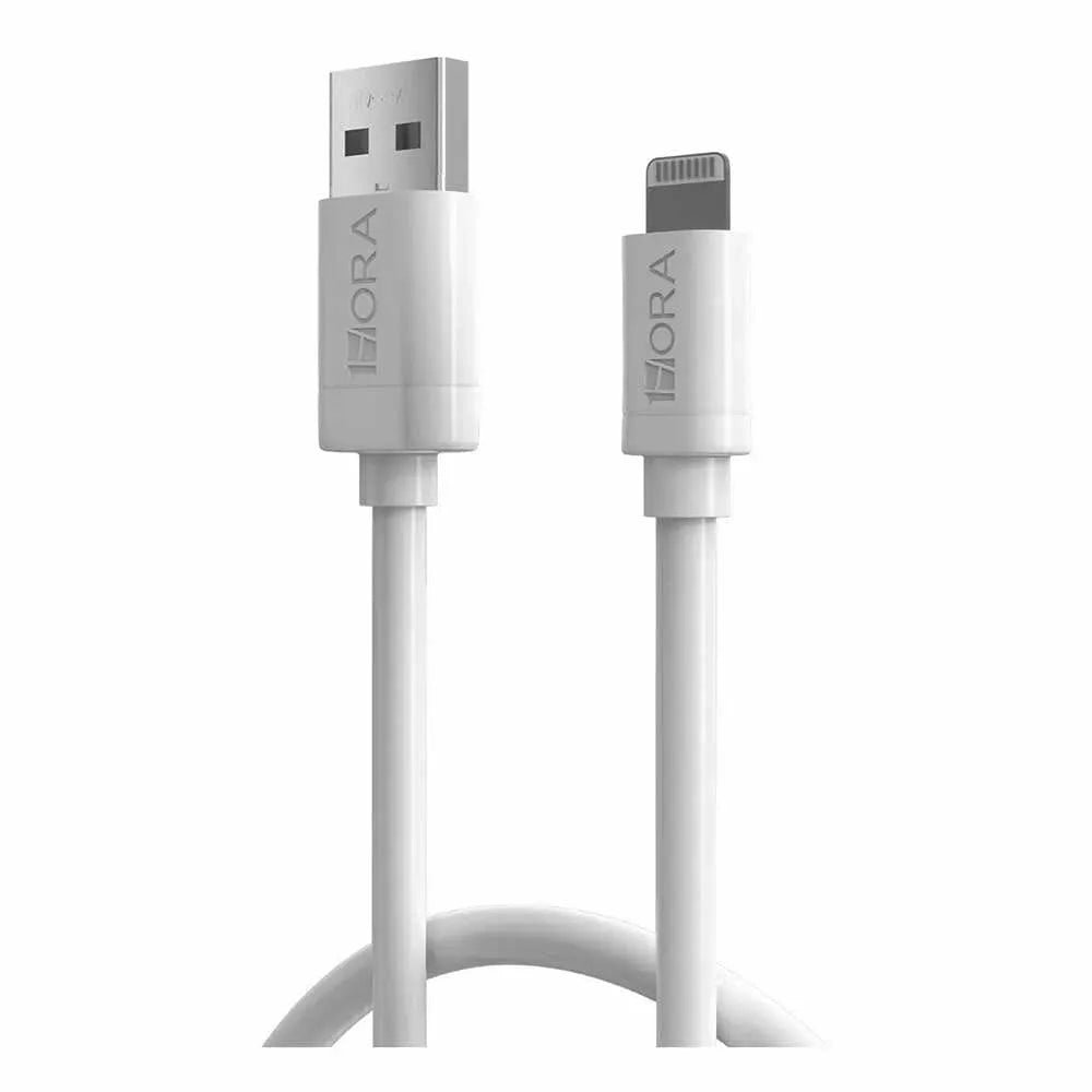 Cable 1HORA USB-A a Lightning 1m - Blanco