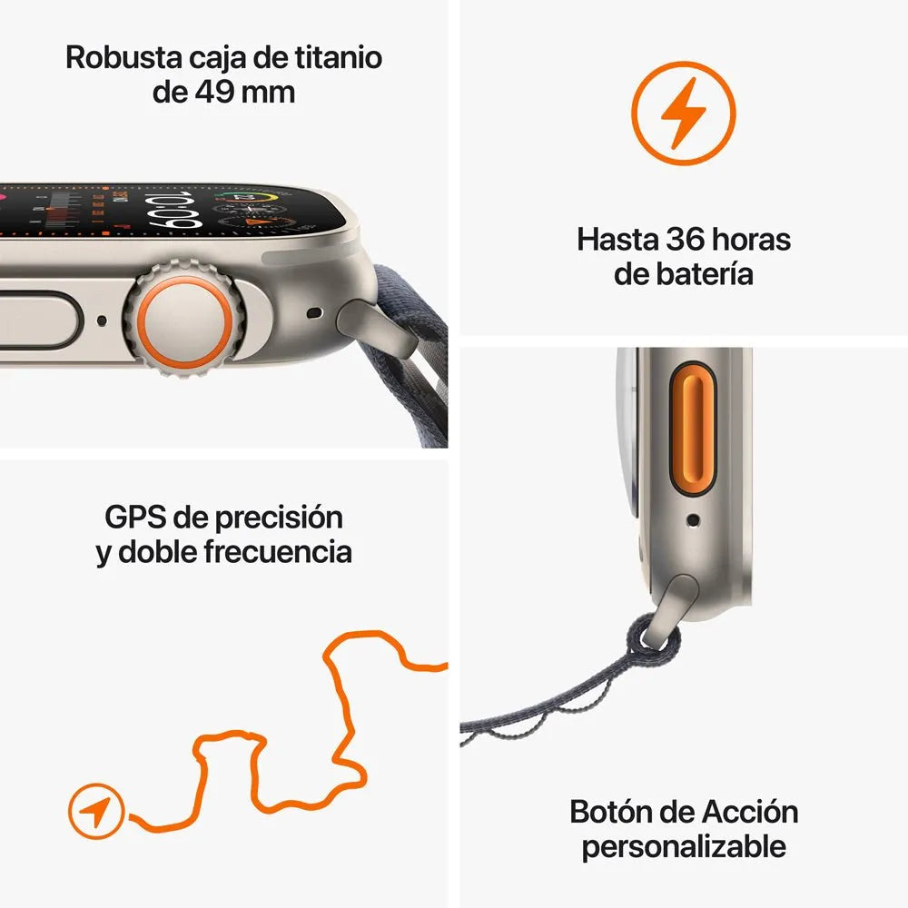 Apple Watch Ultra 2 semi nuevo (GPS + Cellular) - Ocean Azul (no incluye correa)