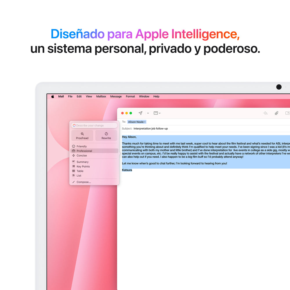 iMac 24 Chip M4 - 8GPU semi nuevo - Rosado