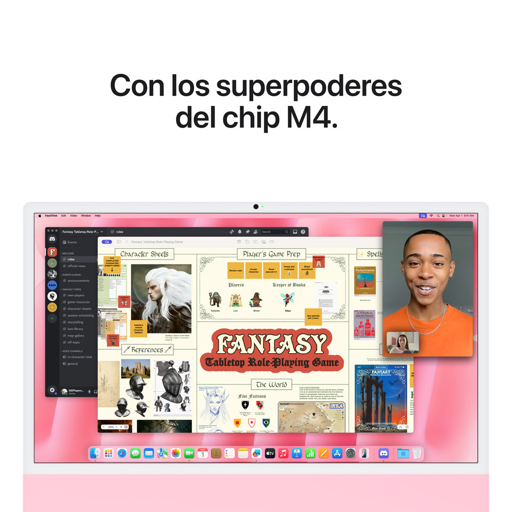 iMac 24 Chip M4 - 8GPU semi nuevo - Rosado