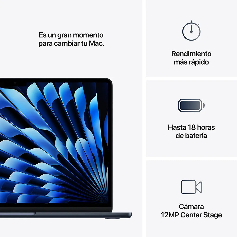 MacBook Air 15 Chip M4 semi nuevo - Medianoche
