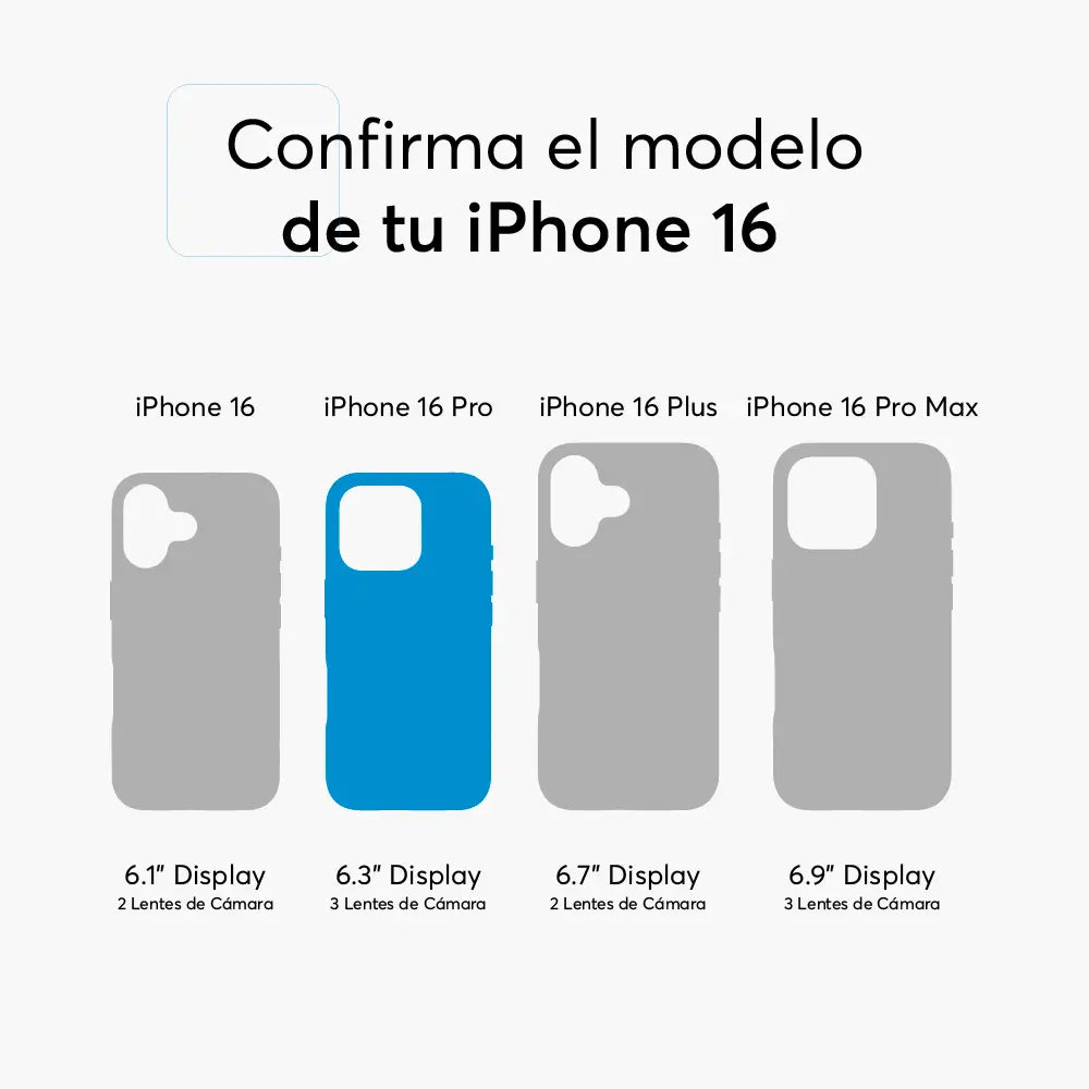 Case NCO SafeCase Clear para iPhone 16 Pro - Negro