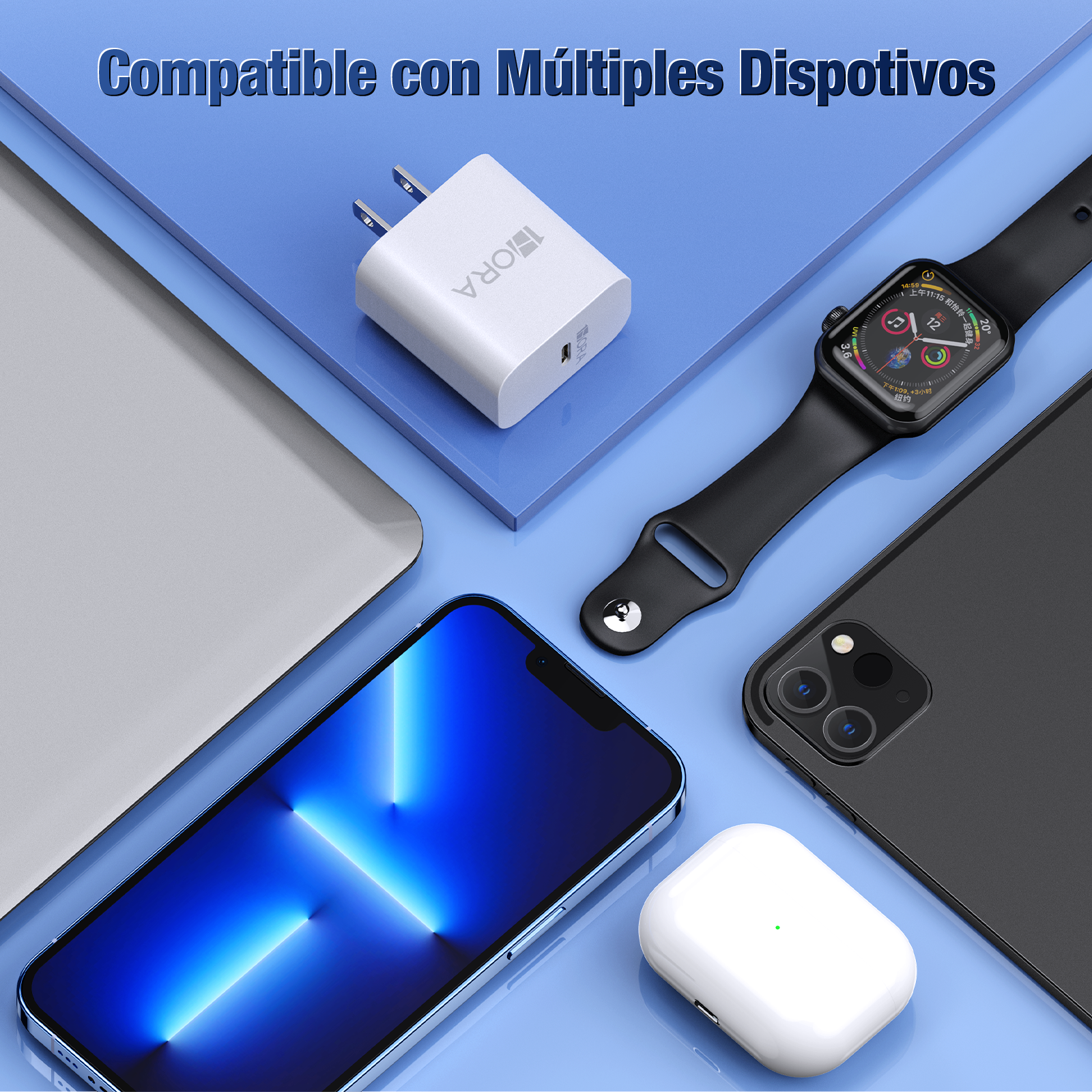 Adaptador 1Hora USB-C 20W - Blanco