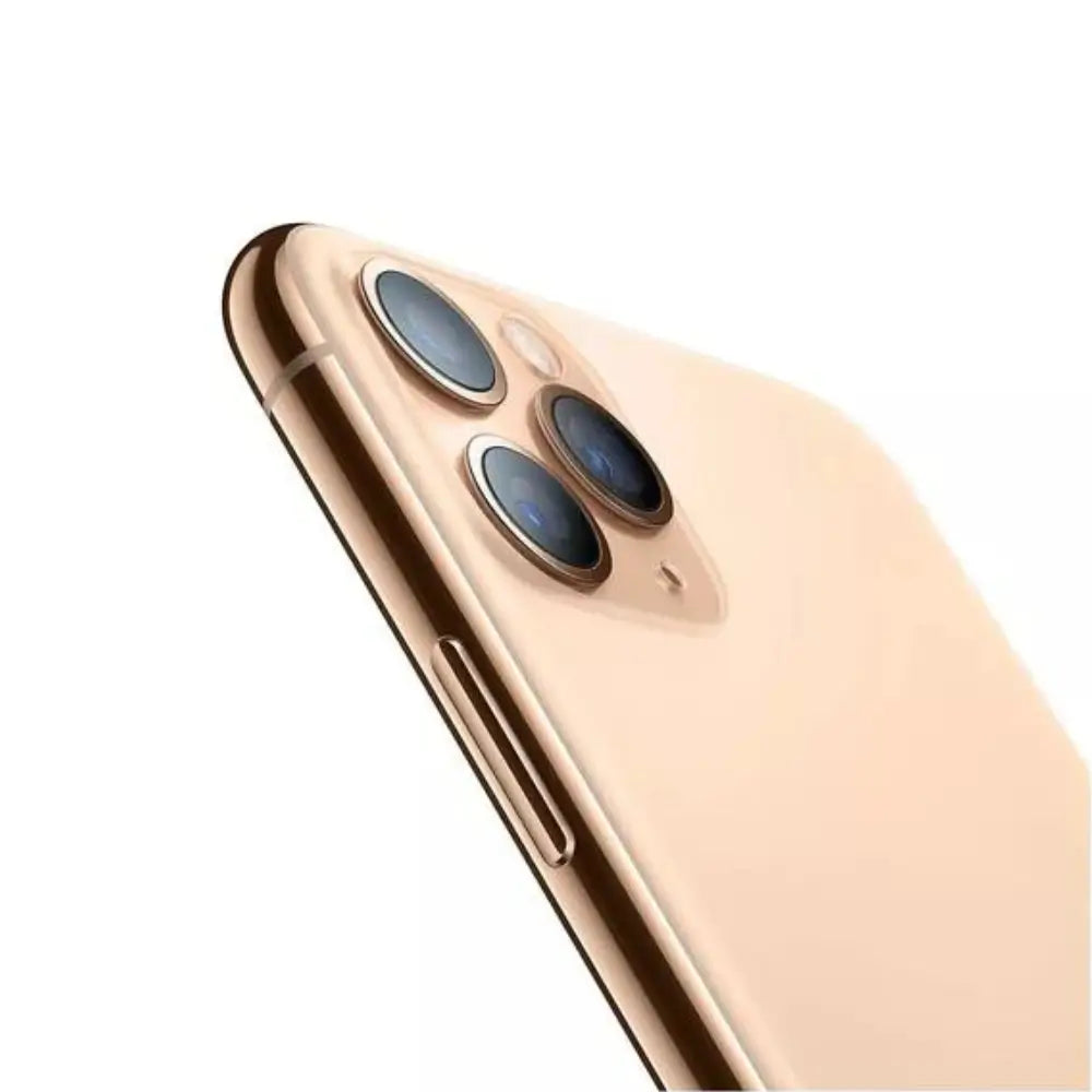 iPhone 11 Pro Max semi nuevo color oro, vista camara trasera lateral – Nixblix Peru #Color_Oro