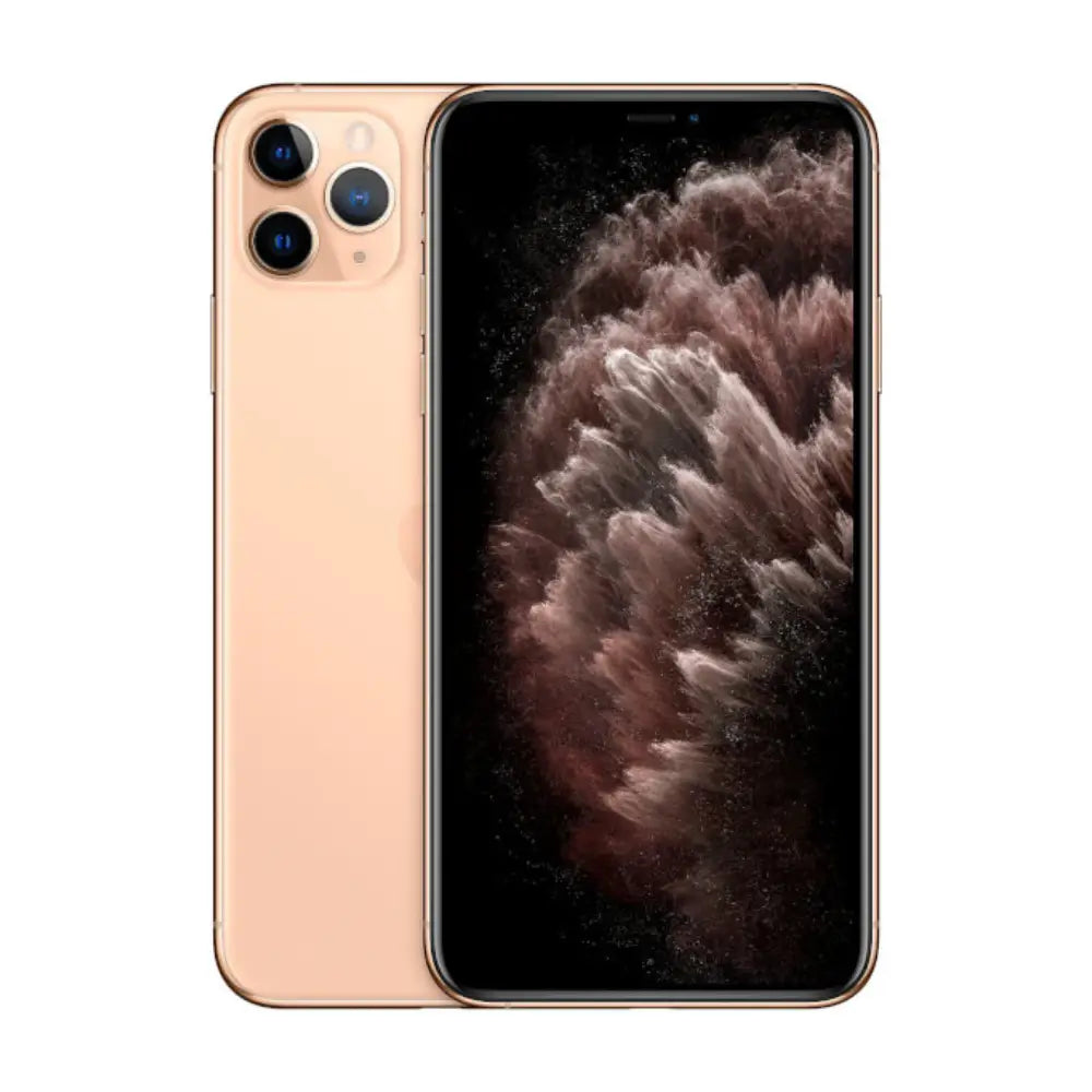 iPhone 11 Pro Max semi nuevo color oro, vista lateral – Nixblix Peru #Color_Oro