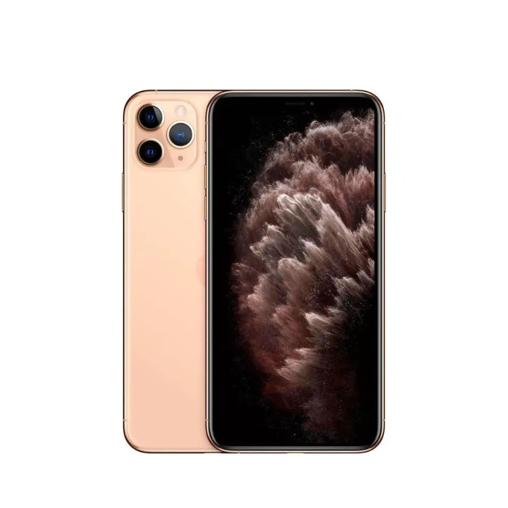 iPhone 11 Pro semi nuevo color oro, vista frontal – Nixblix Peru #Color_Oro