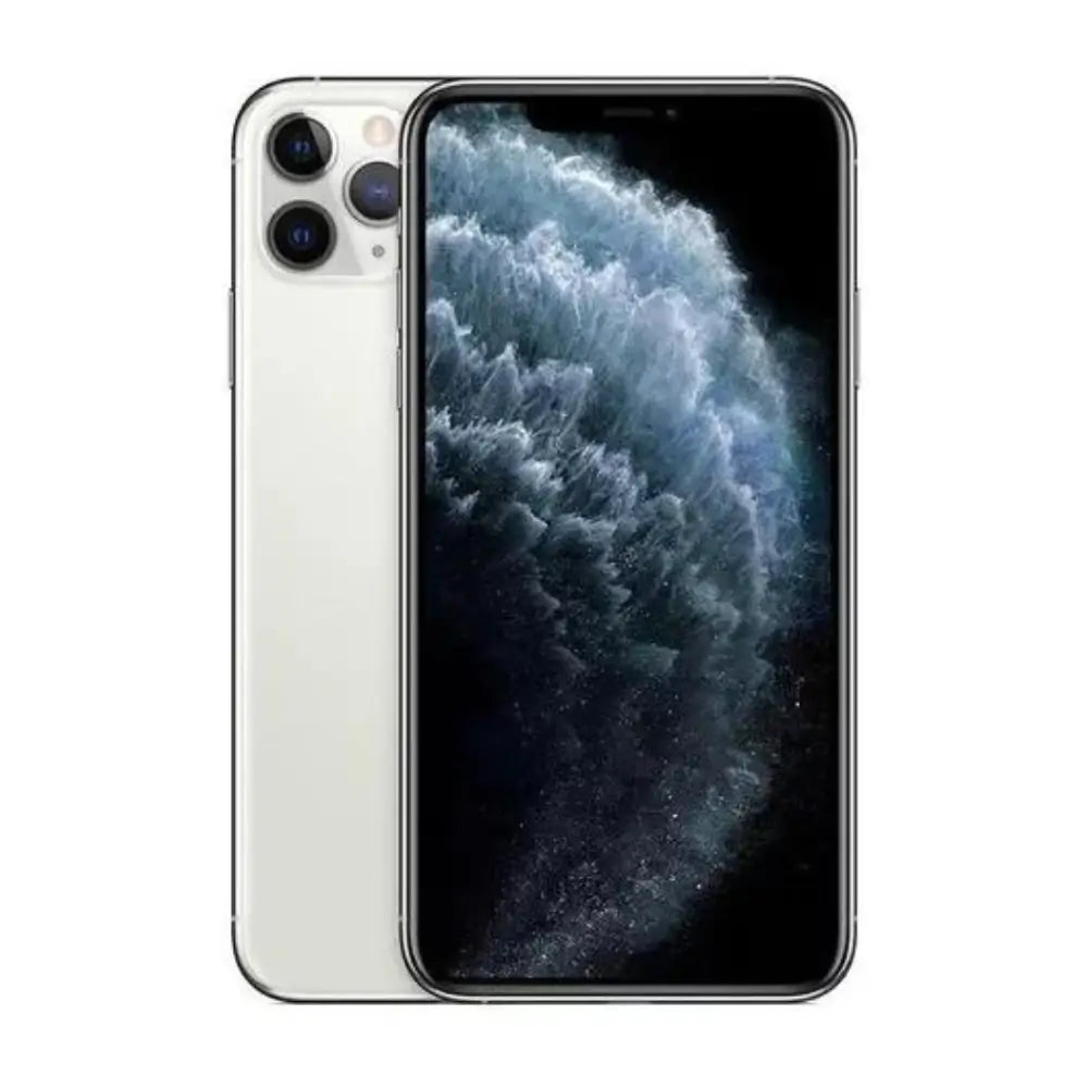 iPhone 11 Pro semi nuevo color Plata, vista frontal – Nixblix Peru #Color_Plata
