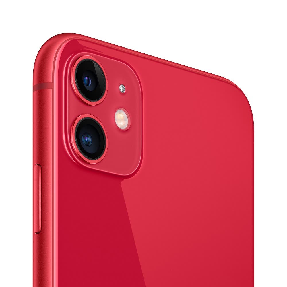 iPhone 11 semi nuevo color rojo, vista cámara trasera – Nixblix Peru #Color_Rojo