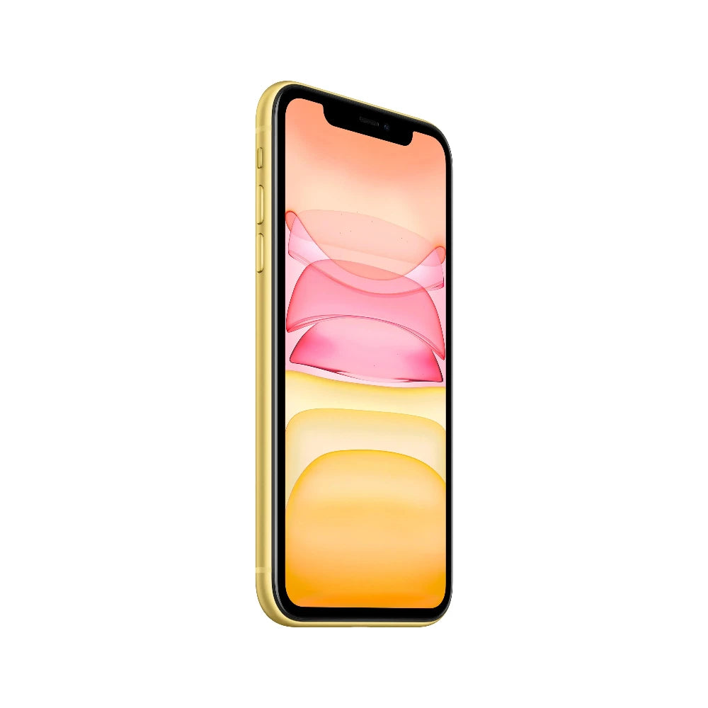 iPhone 11 semi nuevo color amarillo, vista lateral – Nixblix Peru #Color_Amarillo