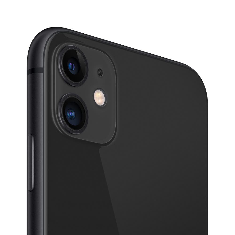 iPhone 11 semi nuevo color negro, vista cámara trasera – Nixblix Peru #Color_Negro