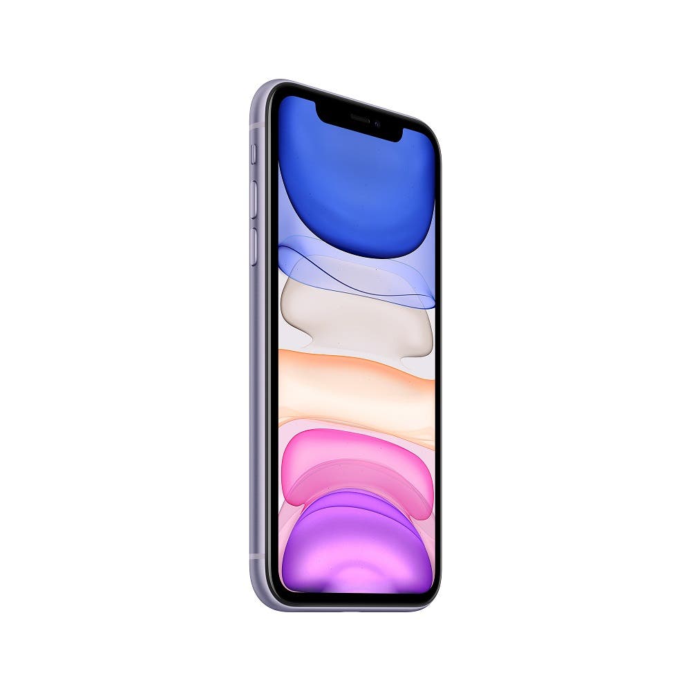 iPhone 11 semi nuevo color púrpura, vista lateral – Nixblix Peru #Color_Púrpura