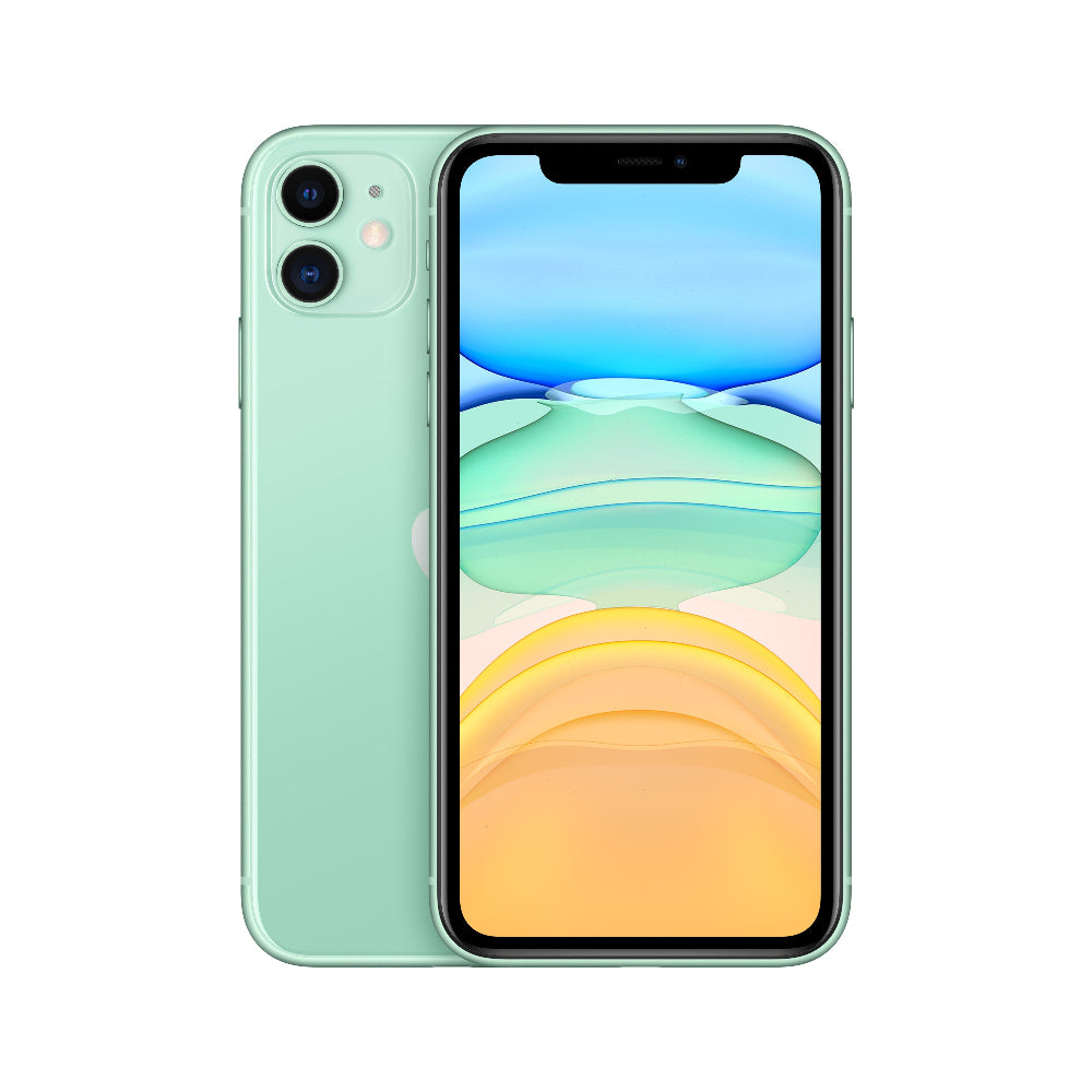 iPhone 11 semi nuevo color verde, vista frontal – Nixblix Peru #Color_Verde