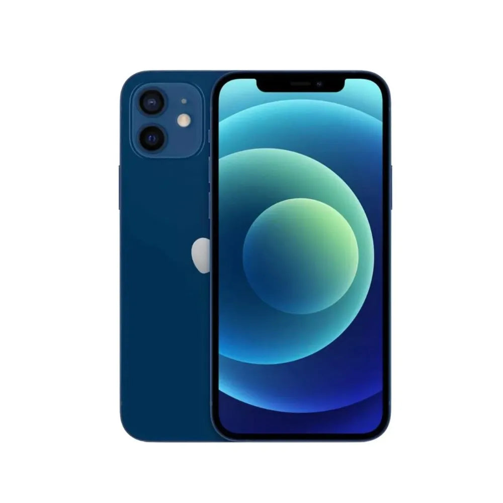 iPhone 12 semi nuevo color azul, vista frontal – Nixblix Peru #Color_Azul