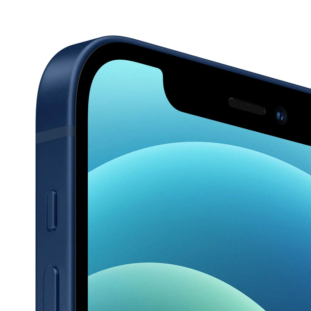 iPhone 12 semi nuevo color azul, vista lateral – Nixblix Peru #Color_Azul