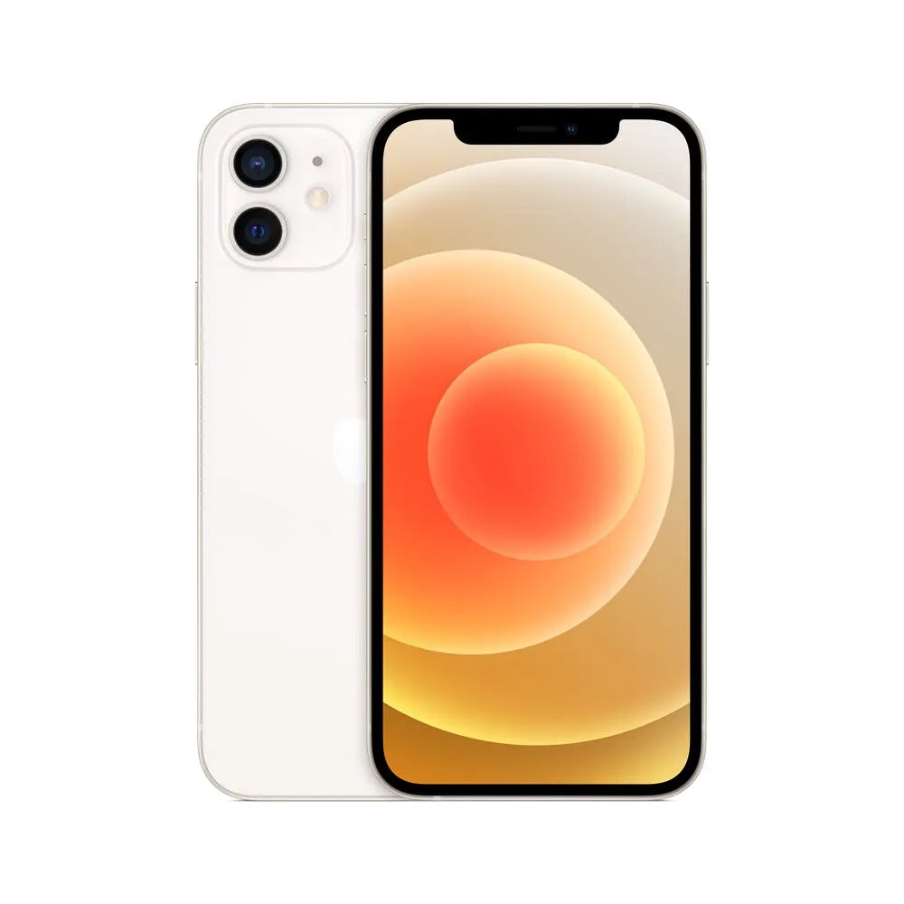 iPhone 12 semi nuevo color blanco, vista frontal – Nixblix Peru #Color_Blanco