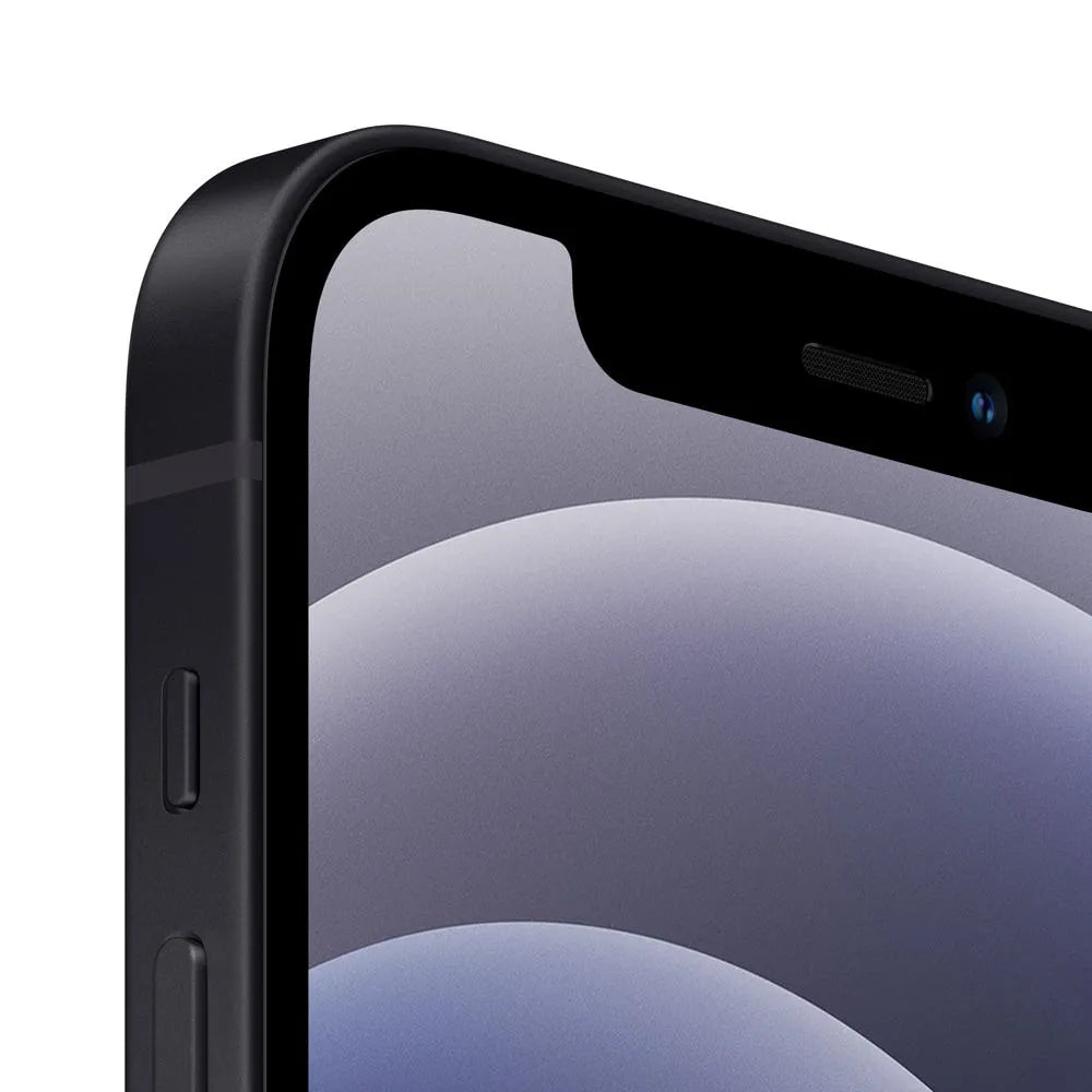 iPhone 12 semi nuevo color negro, vista lateral – Nixblix Peru #Color_Negro